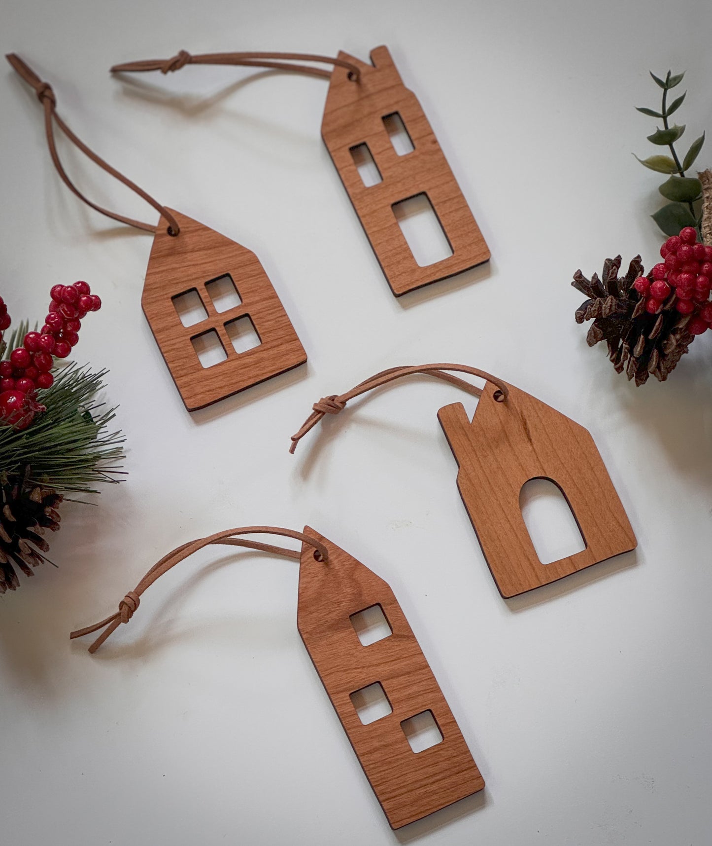 Christmas Village Ornament Set