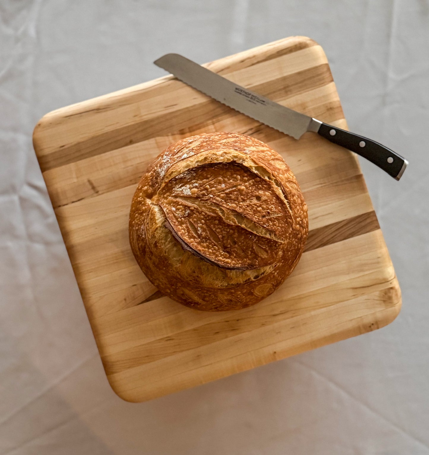 Square Butcher Block Style Cutting Board